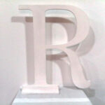 Letra de madera 50 cm de altura